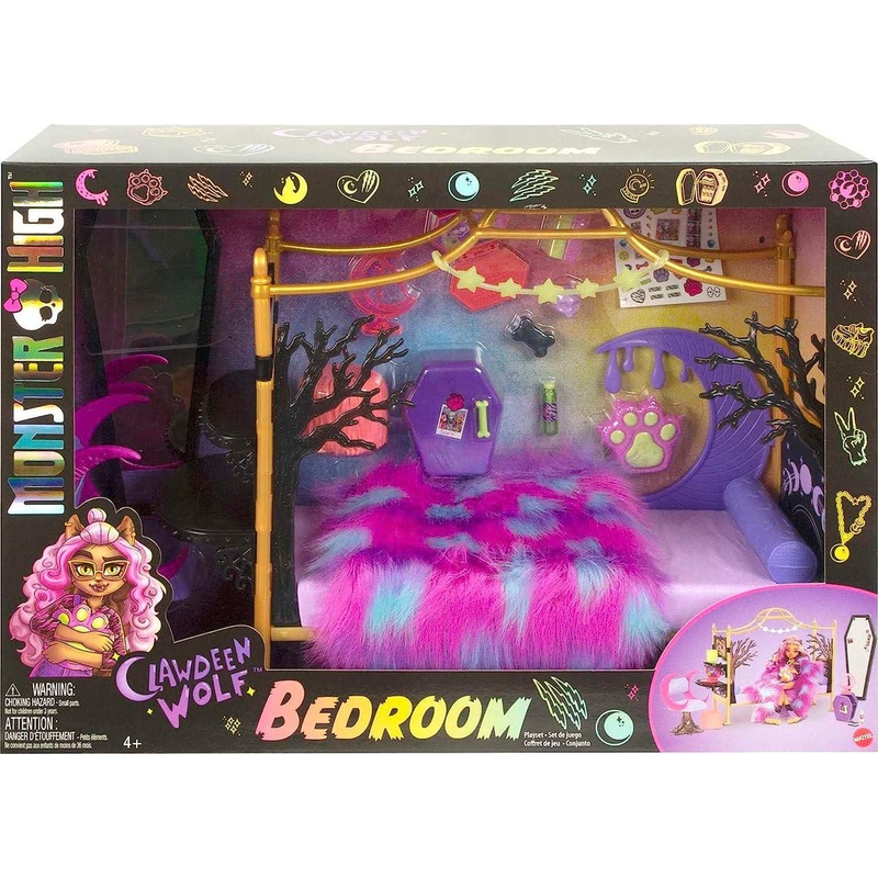 Monster High Toys. Clawdeen Wolf Bedroom Playset