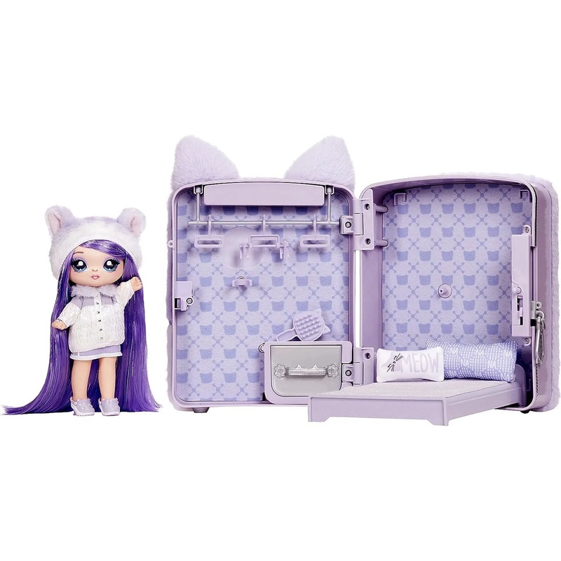 Na! Na! Na! Surprise Backpack Lavender Kitty 3-in-1 Bedroom Playset
