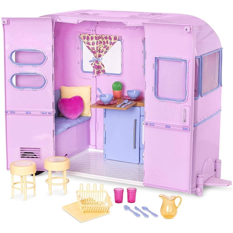 Our Generation Dolls Pink Caravan Playset