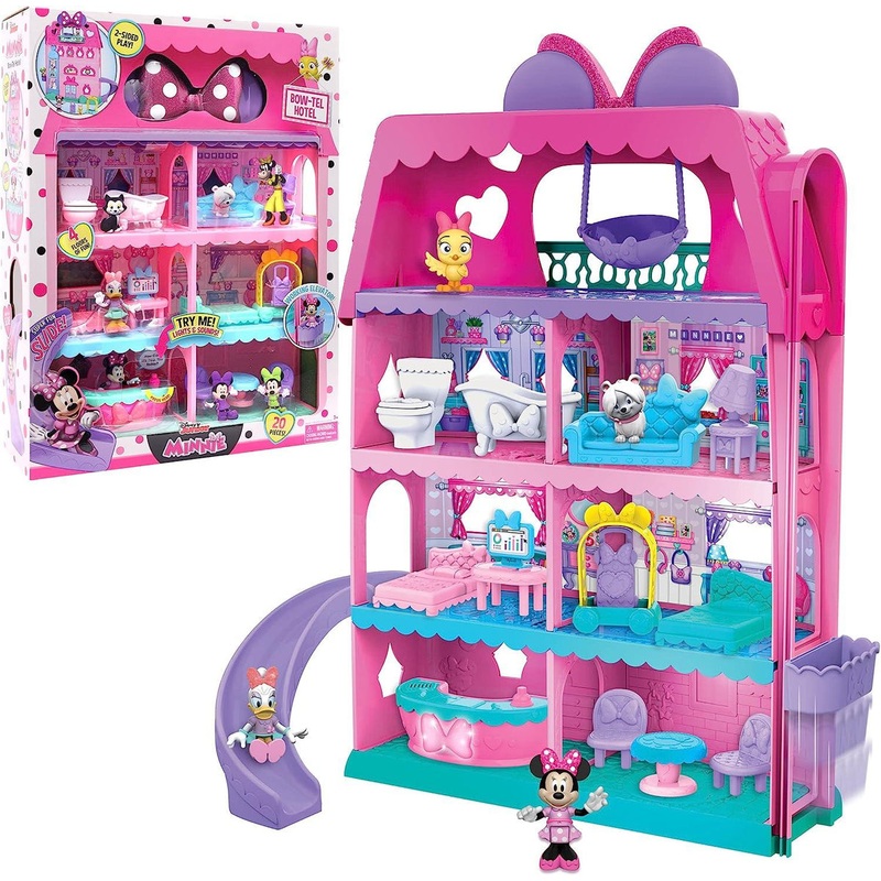 Disney Minnie Mouse Bow-Tel Hotel Dollhouse Playset