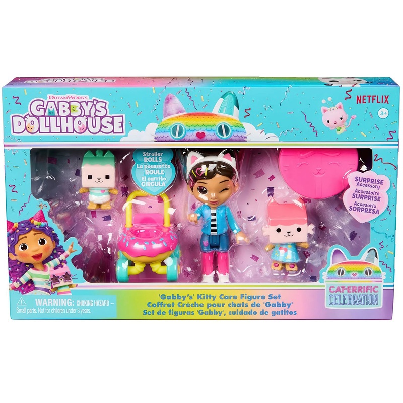 Gabby’s Dollhouse Kitty Care Figure Set
