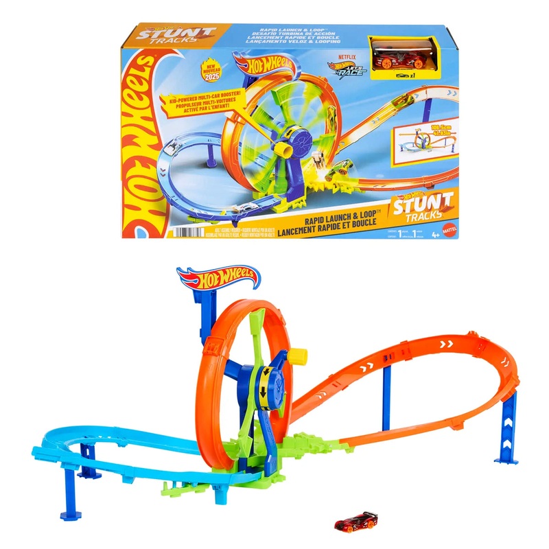 Hot Wheels Rapid Launch & Loop Car Track Set