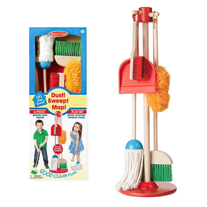 Melissa & Doug Let’s Play House! Dust. Sweep & Mop Pretend Play Set