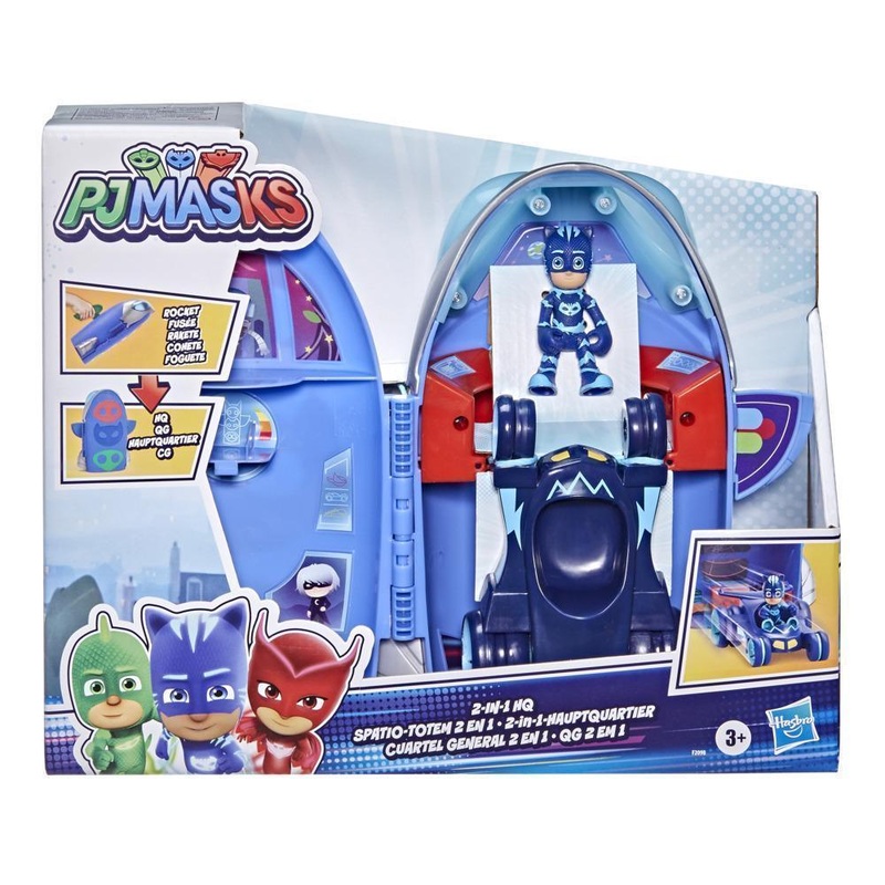 PJ Masks 2-in-1 HQ Playset Headquarters and Rocket