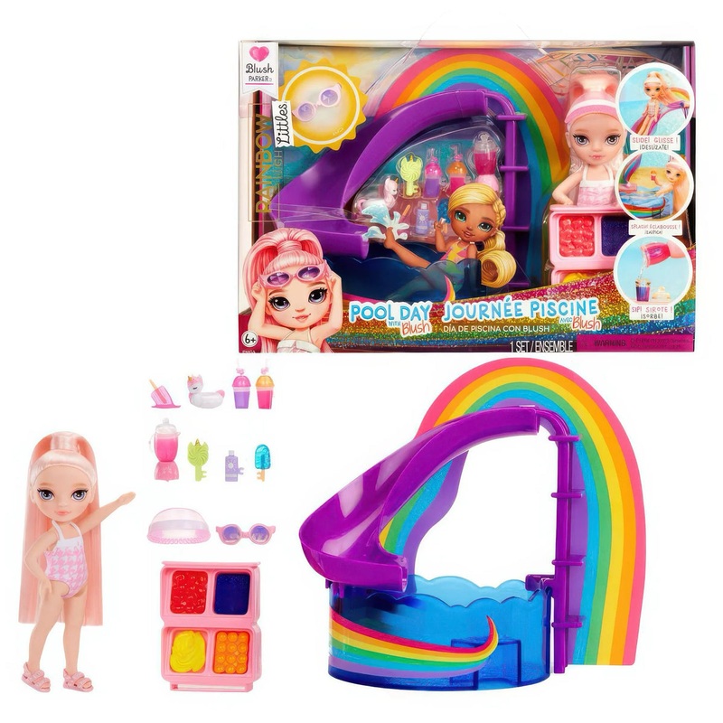 Rainbow High Little Pool Day with Blush Playset
