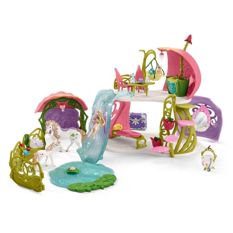 Schleich 42445 Glittering Flower House With Unicorns