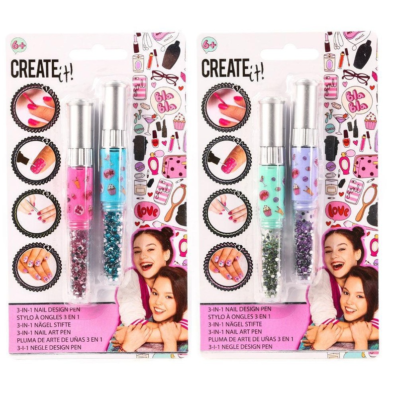 Create It! Nail Design Pen 3-in-1