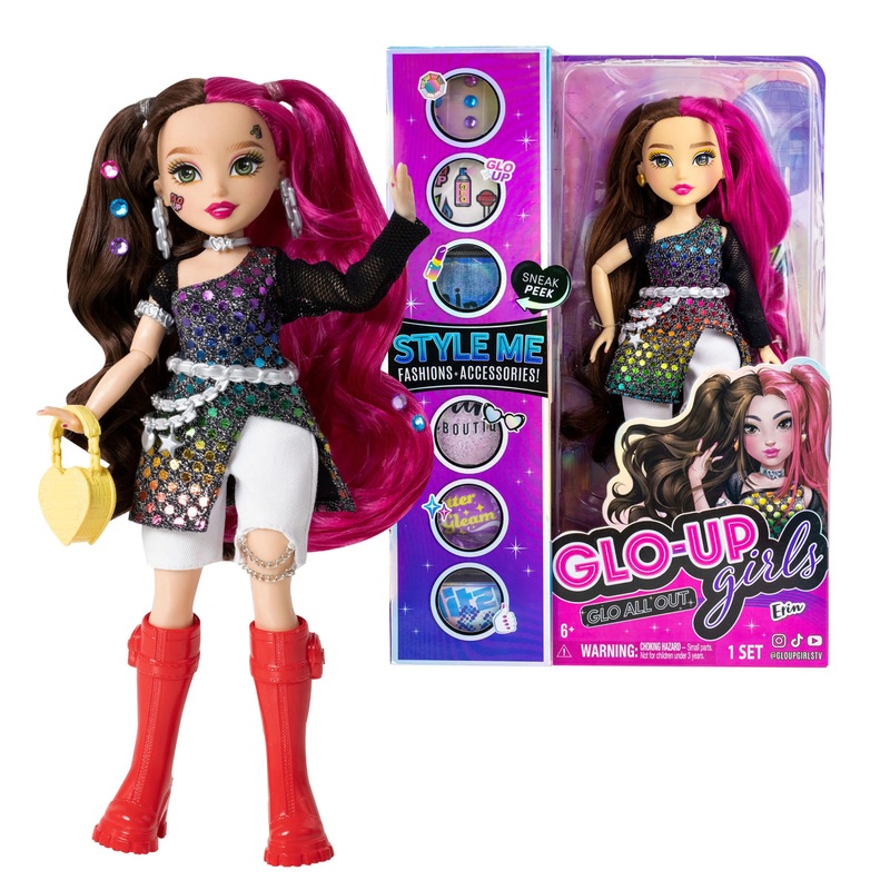 Glo-Up Girls Erin Alternative Girl Fashion Doll – Stylish and Trendy Collectible Toy
