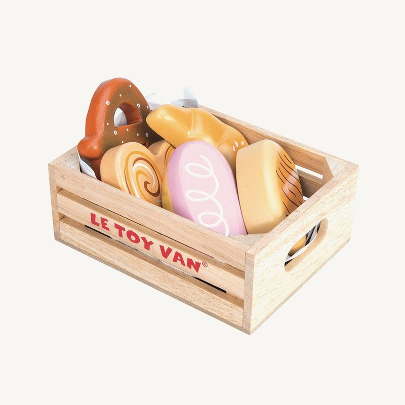 Le Toy Van – Honeybee Market Wooden Baker’s Basket Crate