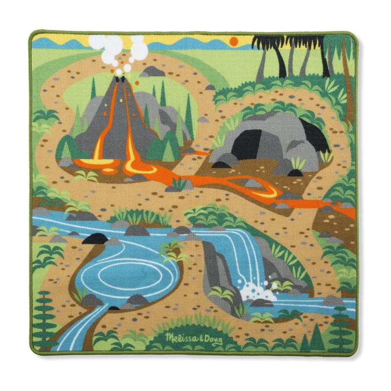 Melissa & Doug 19427 Prehistoric Playground Dinosaur Rug