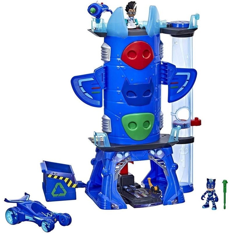 PJ Masks Deluxe Battle HQ Headquarters Playset with 2 Action Figures a