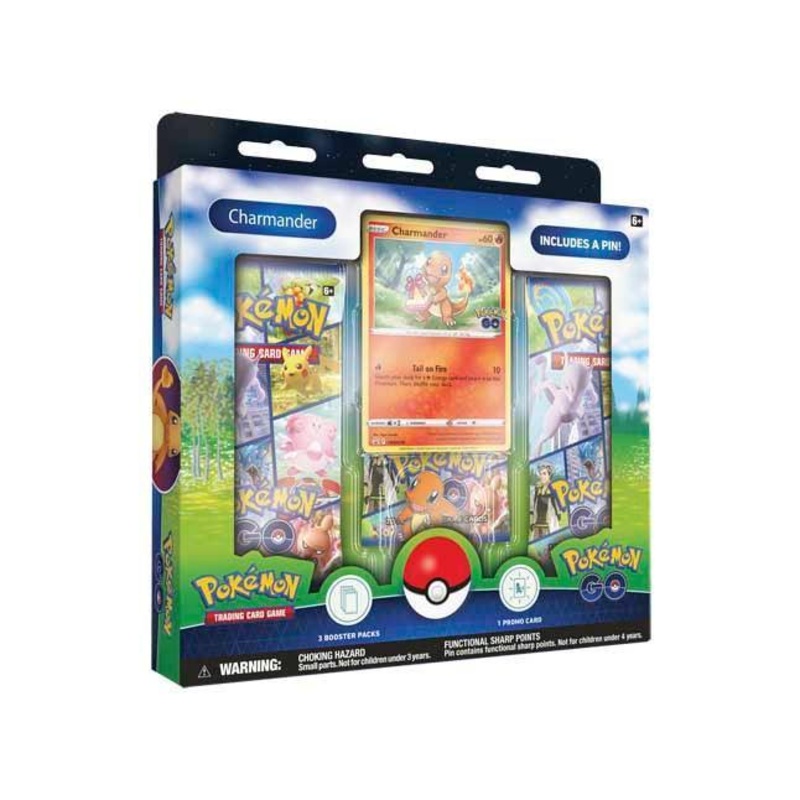 Pokmon TCG GO Pin Box Collection – Charmander Cards