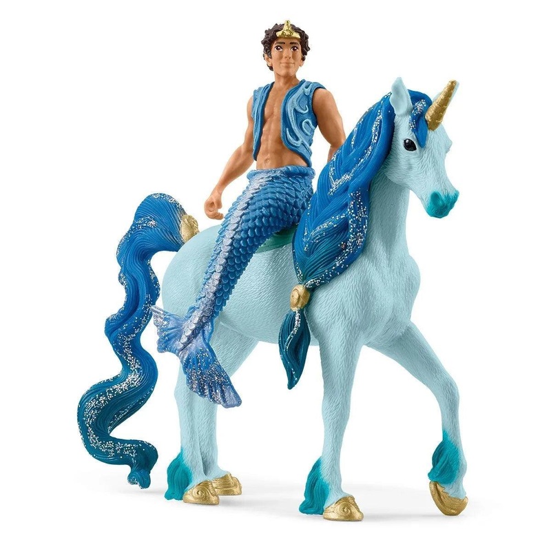 SCHLEICH BAYALA 70718 Aryon on Unicorn Figure