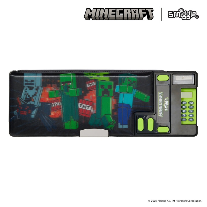 SMIGGLE Minecraft Pop Out Pencil Case – Black