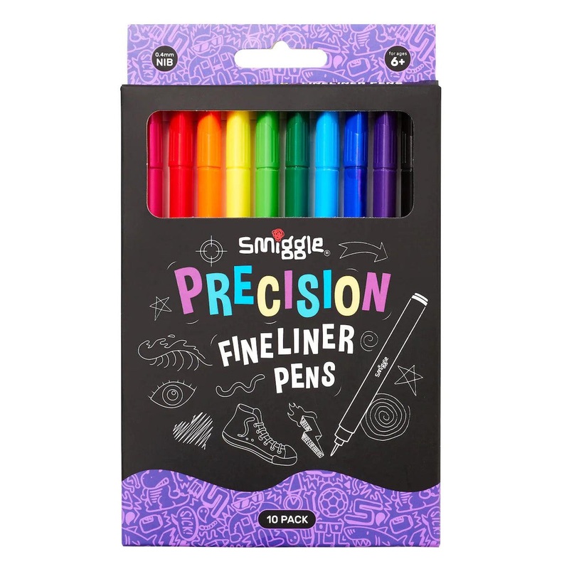 SMIGGLE Precision Fineline Pen Pack X10