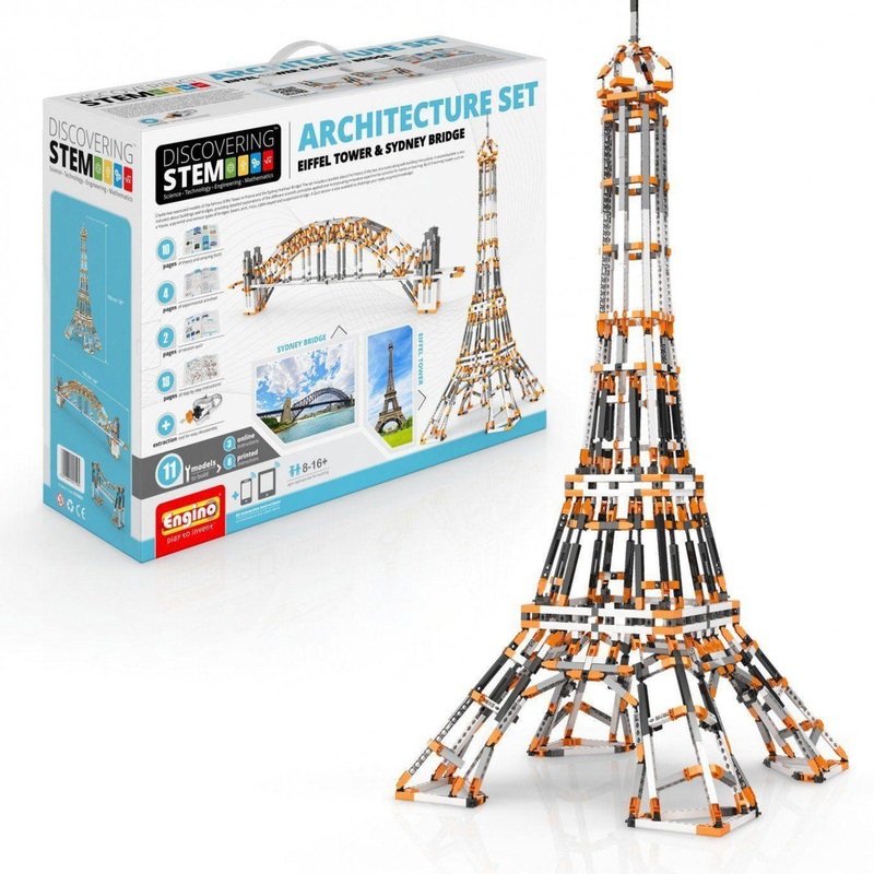 ENGINO Stem Architecture Set Eiffel Tower and Sydney Bridge
