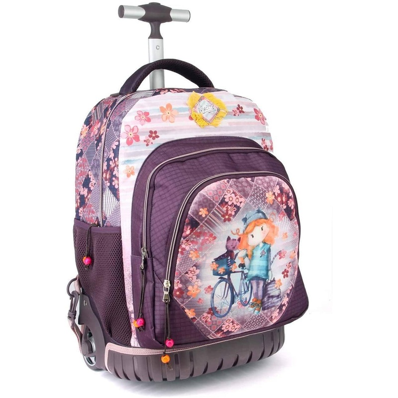 Forever Ninette Bicycle-GTS School Trolley Backpack. 47 cm