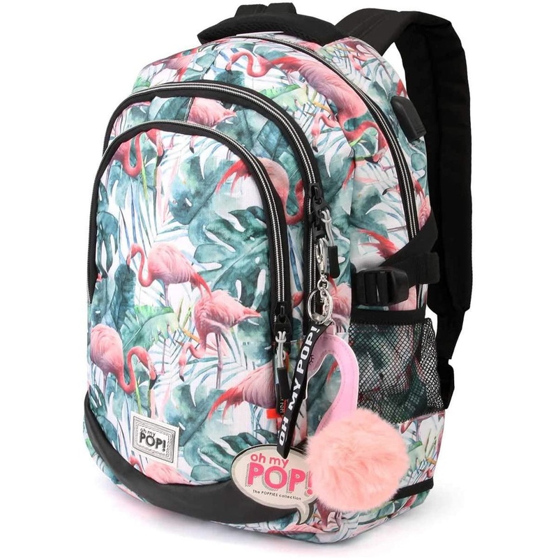 Oh My Pop! Flamenco Tropical-Running HS Backpack Casual Daypack. 44 cm