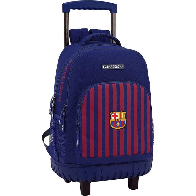Safta FC Barcelona Large Backpack Trolley with Wheels
