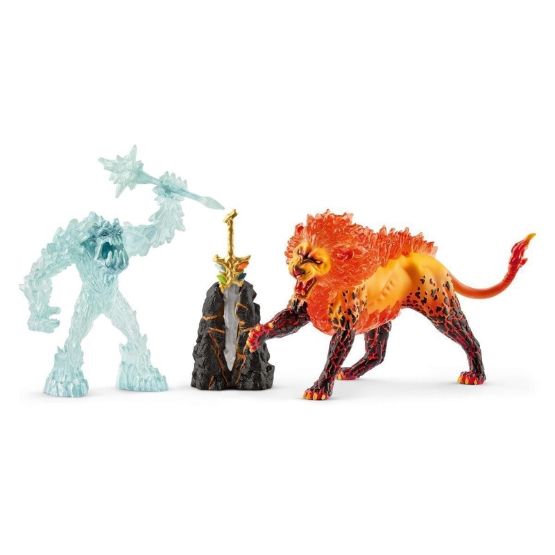 Schleich 42455 Battle for the Superweapon Frost Monster vs. Fire Lion