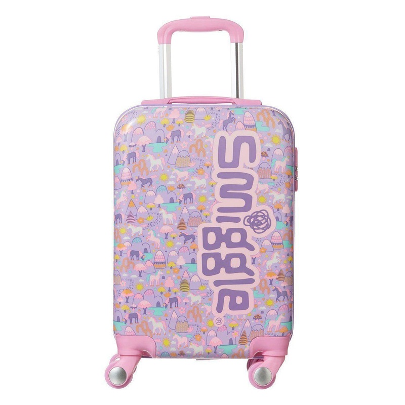 SMIGGLE Beam Four Wheel Travel Trolley Bag. Colour Lilac