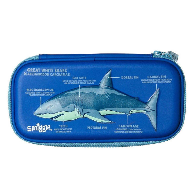 SMIGGLE Live Small Hardtop Pencil Case. Navy