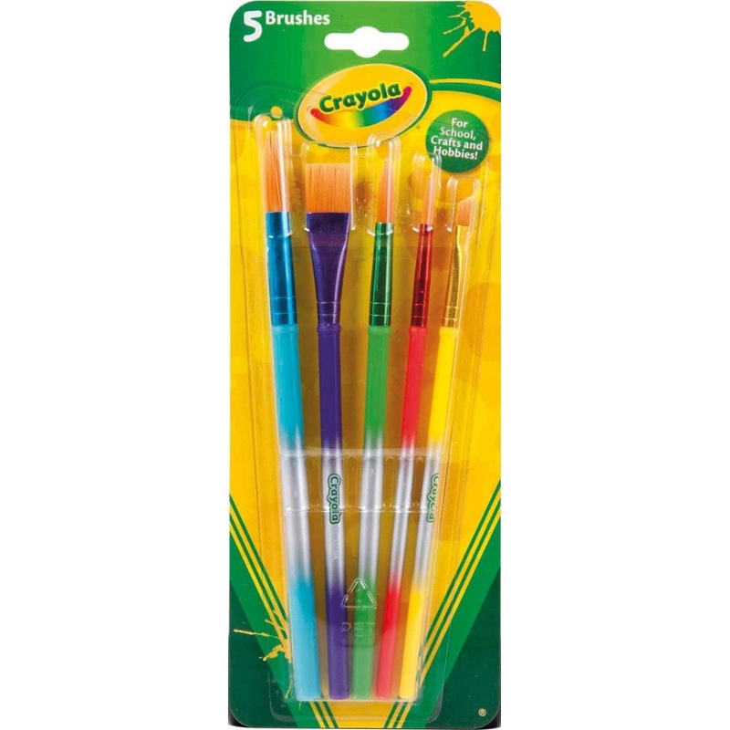 Crayola Pack of 5 Assorted Paintbrushes