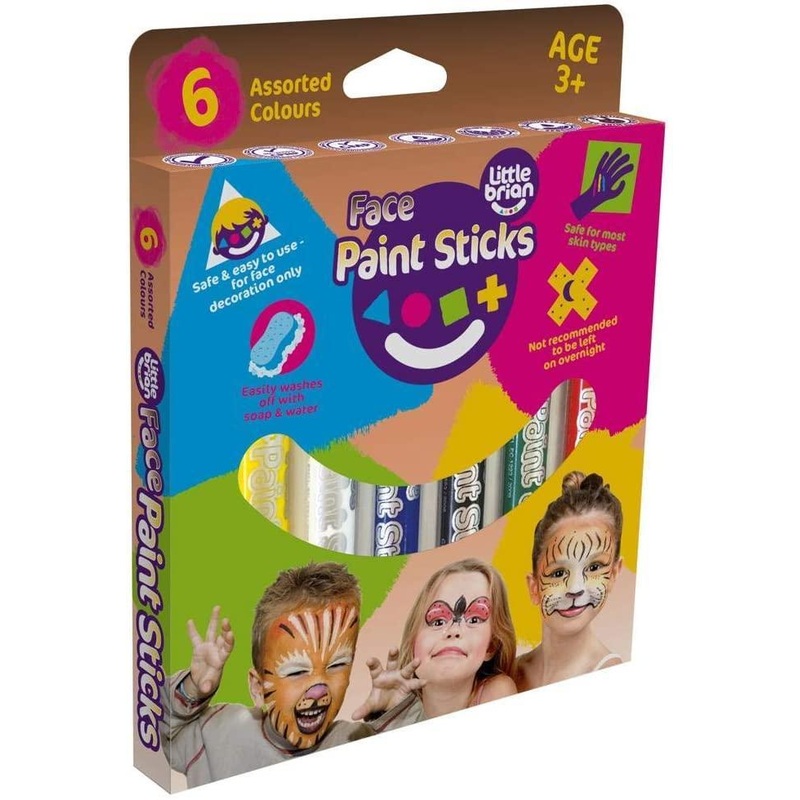 Little Brian Face Paint Sticks 6 Pack