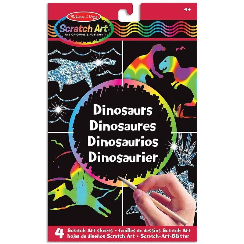Melissa & Doug 15917 Scratch Magic Draw and Learn Dinosaur Craft
