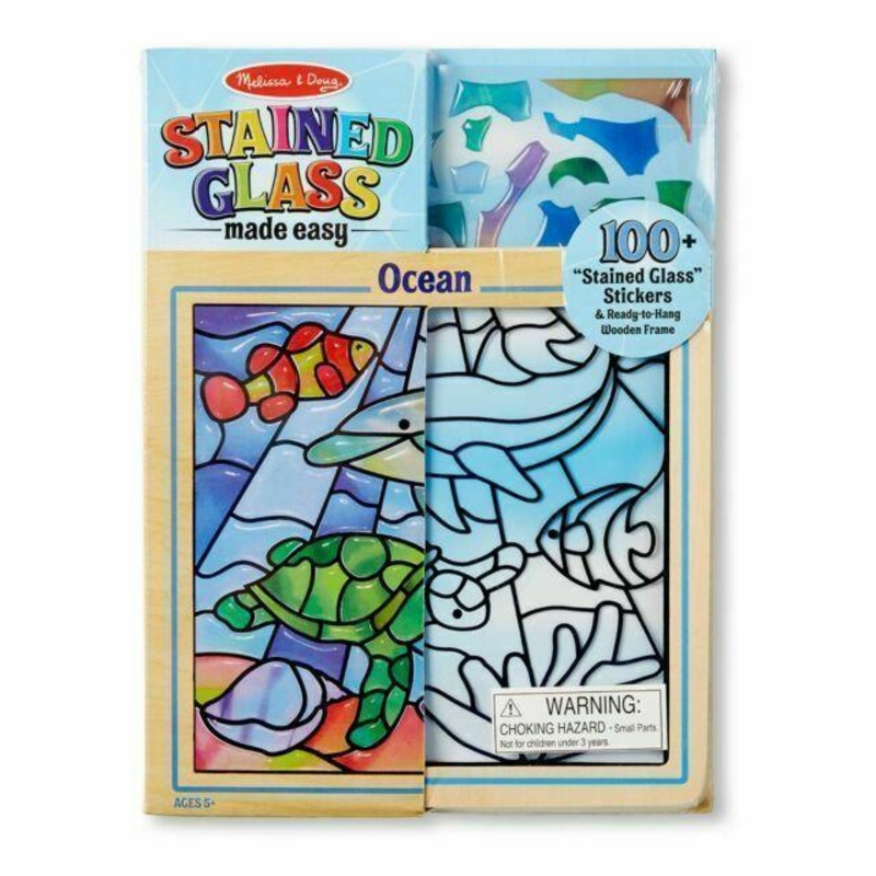Melissa & Doug 18582 Stained Glass Made Easy Ocean Activity Set