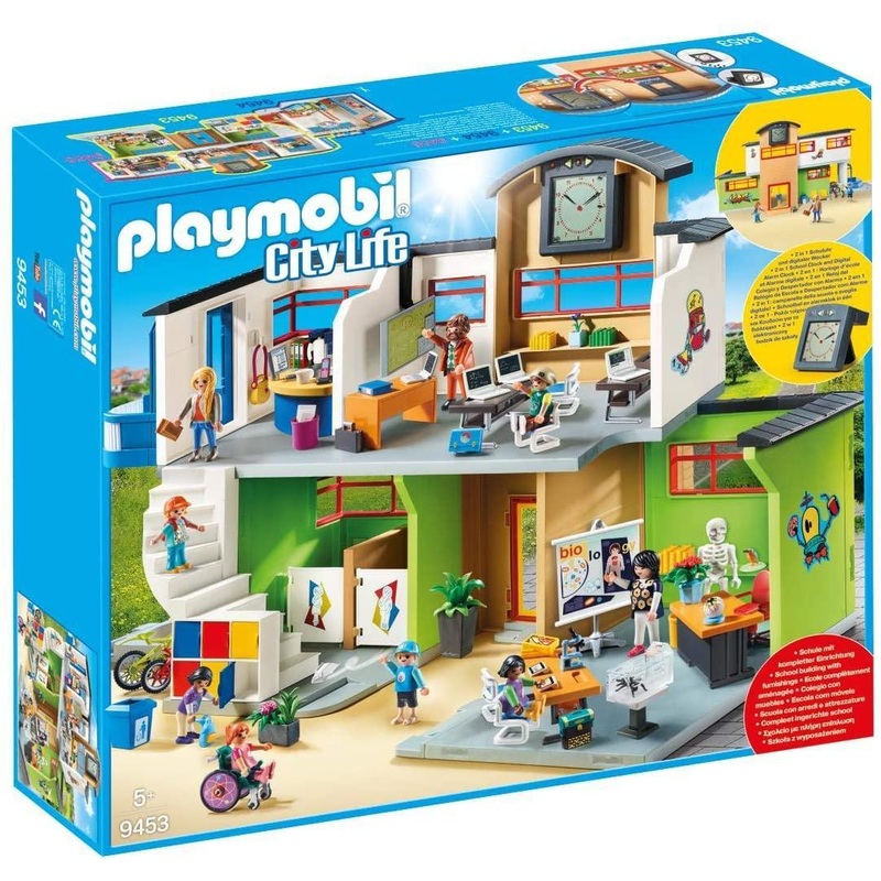 Playmobil City Life 9453 Furnished School Building Playset