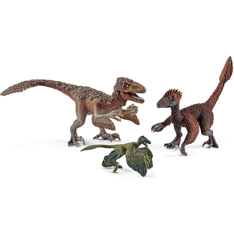 Schleich 42347 Dinosaurs Feathered Raptors Figures