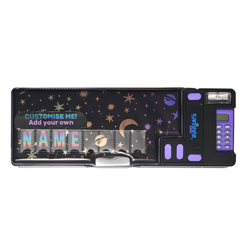 SMIGGLE Lunar Pop-Out Id Pencil Case Black
