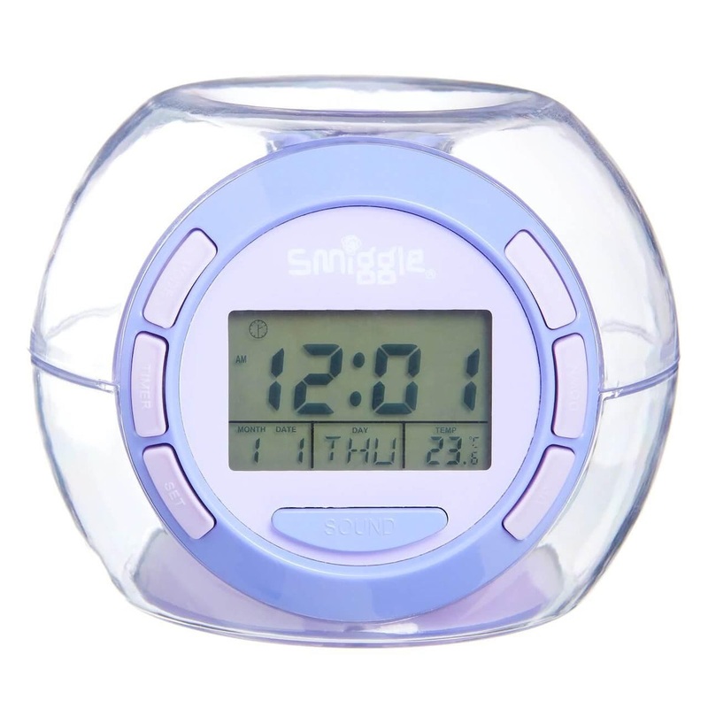 SMIGGLE Rise ‘N’ Shine Clock Lilac