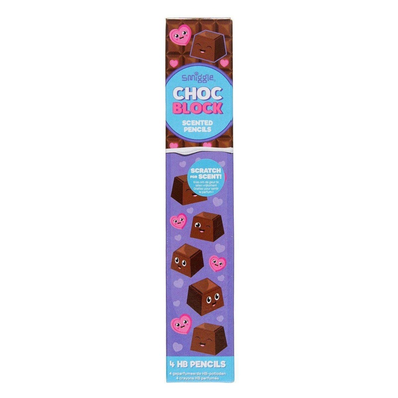 SMIGGLE Scented Pencil. 4-Pack Chocolate