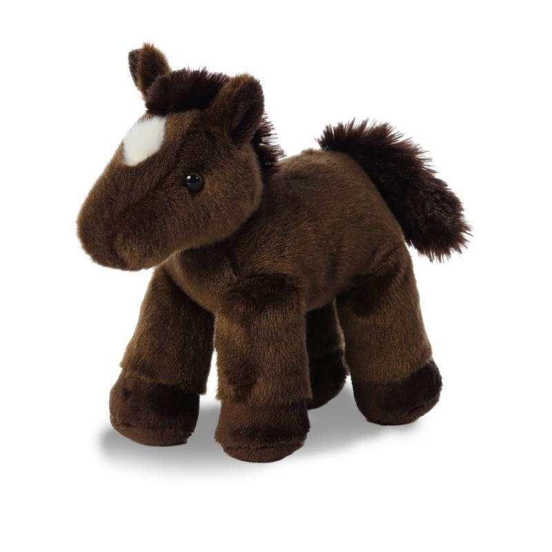 AURORA Chestnut Mini Flopsie Plush Horse 20cm
