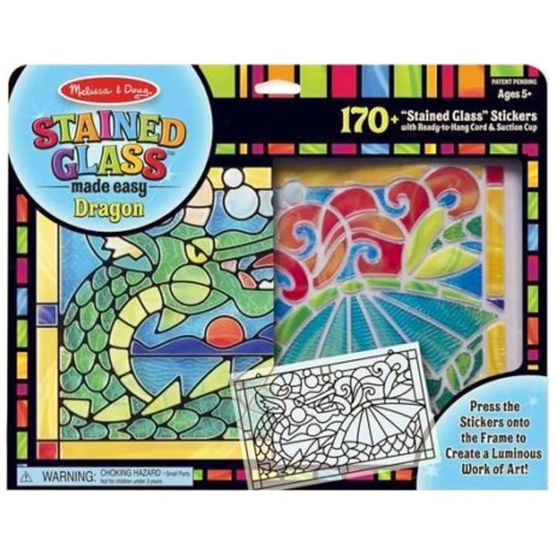 Melissa & Doug 19289 Stained Glass Made Easy Craft Kit – Dragon