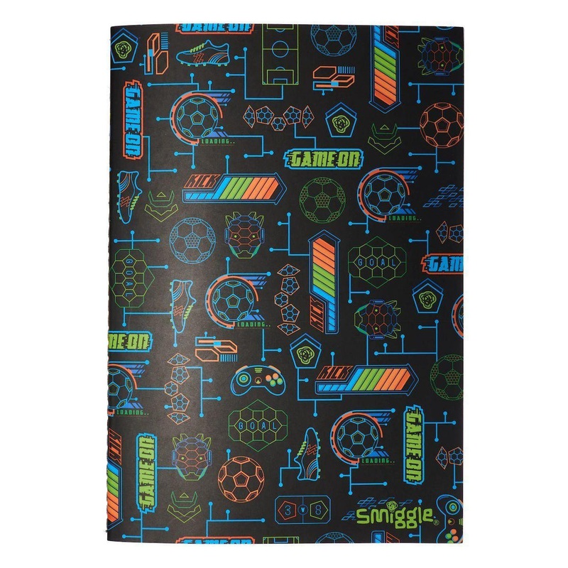 SMIGGLE Far Away A5 Notebook – Black