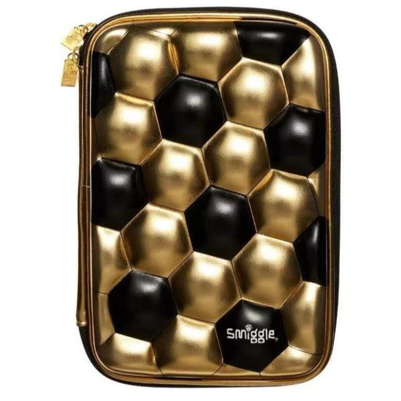 SMIGGLE Gold Hardtop Pencil Case – Black