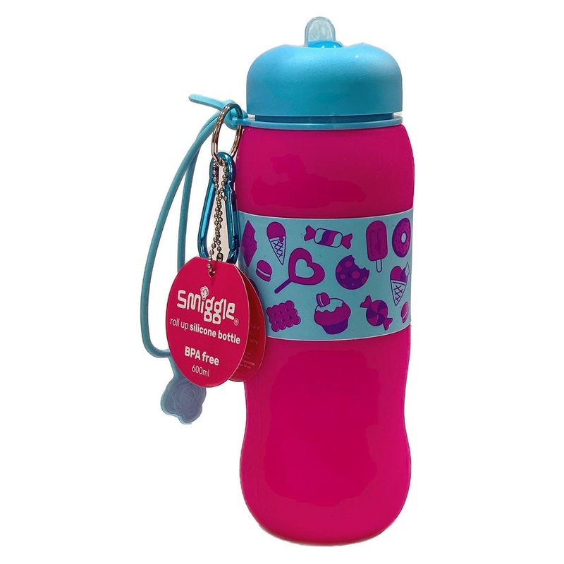 SMIGGLE Golly Silicone Roll Up Drink Bottle