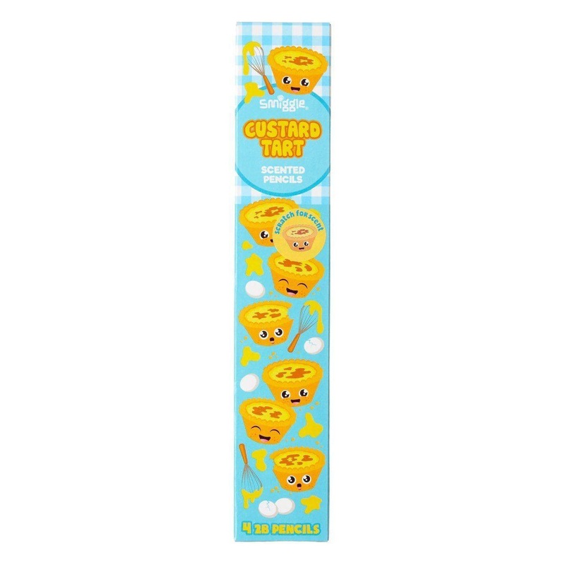SMIGGLE Scented HB Pencil Pack x 4 – Custard Tart