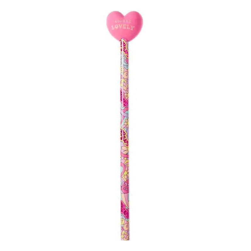 SMIGGLE Tops Eraser Pencil – Heart Pink