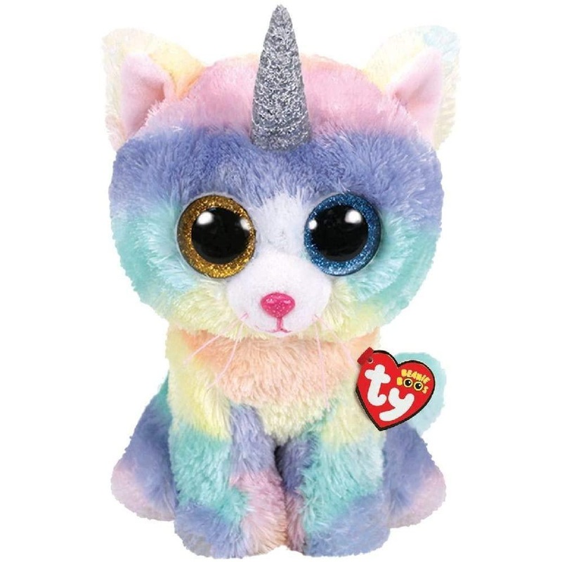Ty Beanie Boo Heather Heather Uni-Kitty Plush 15cm