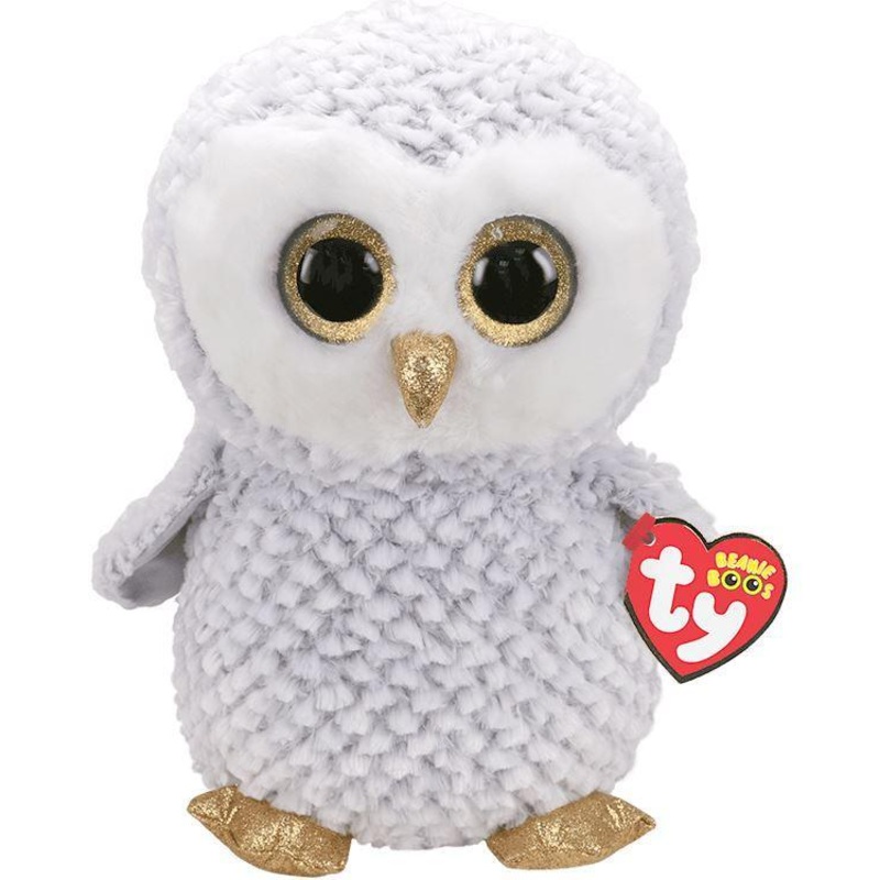 Ty Owlette White And Grey Plush 15cm