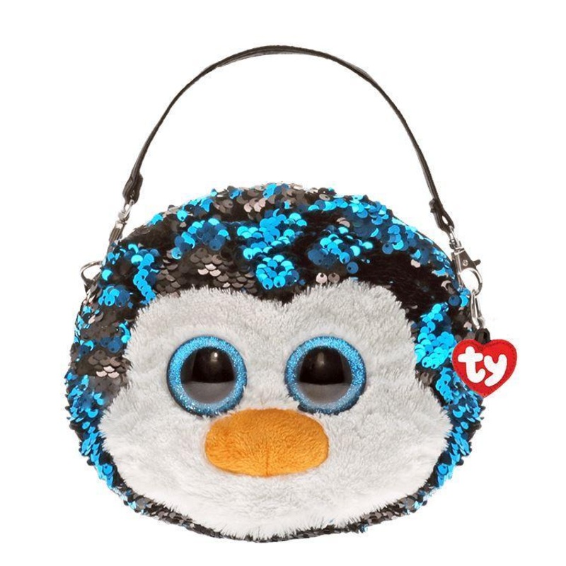 Ty Reversible Sequin Penguin Waddles Purse
