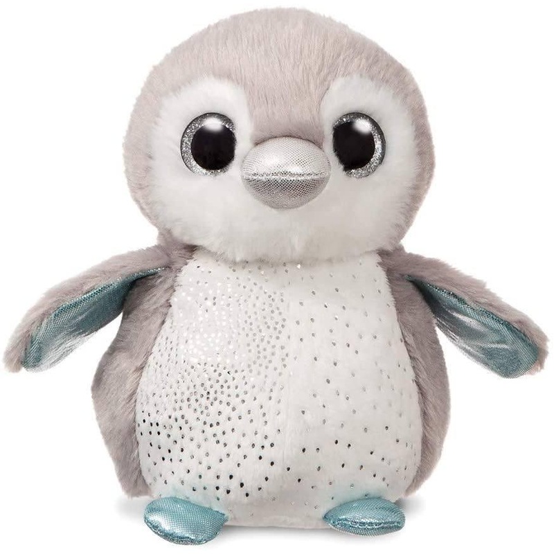 AURORA 61209 Sparkle Tales Misty Grey Penguin Plush 17cm