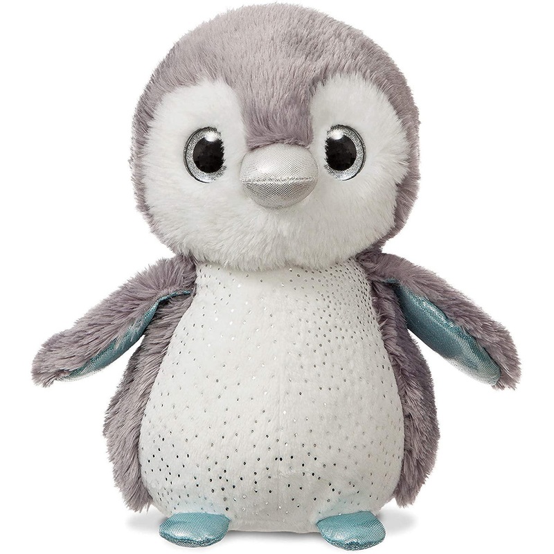 AURORA 61210 Sparkle Tales Lumi Grey Penguin 30cm Soft Toy