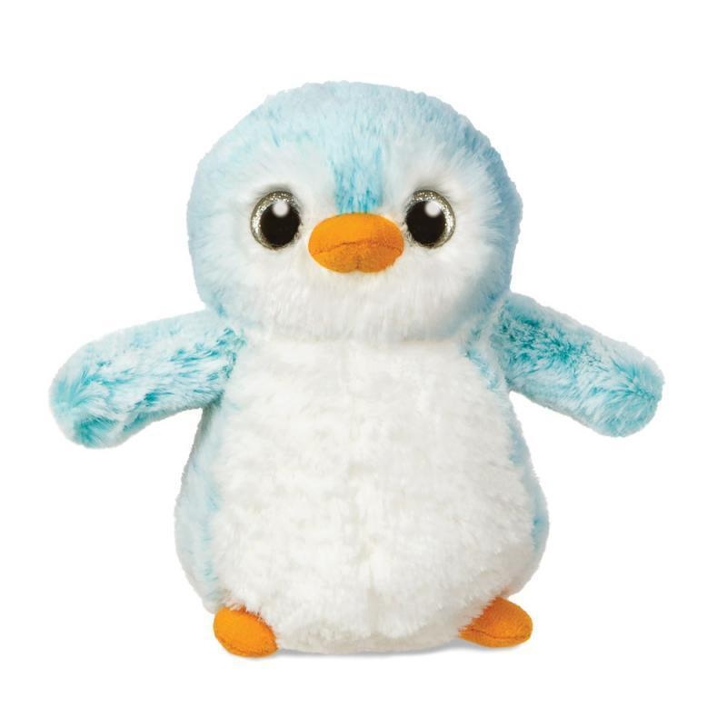 AURORA 73888 Pompom Penguin. 6-Inch Soft Toy. Blue