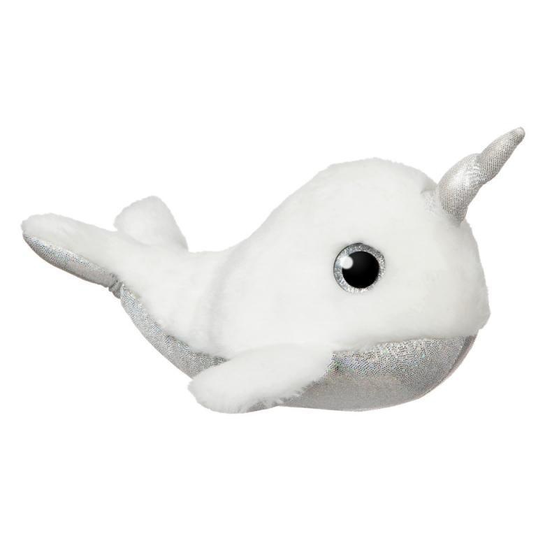 AURORA Pearl Narwhal White Plush 17cm