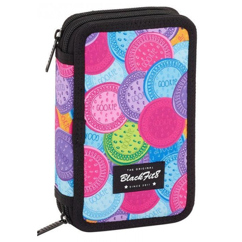 Blackfit8 Cookies Double Pencil Case 28pcs